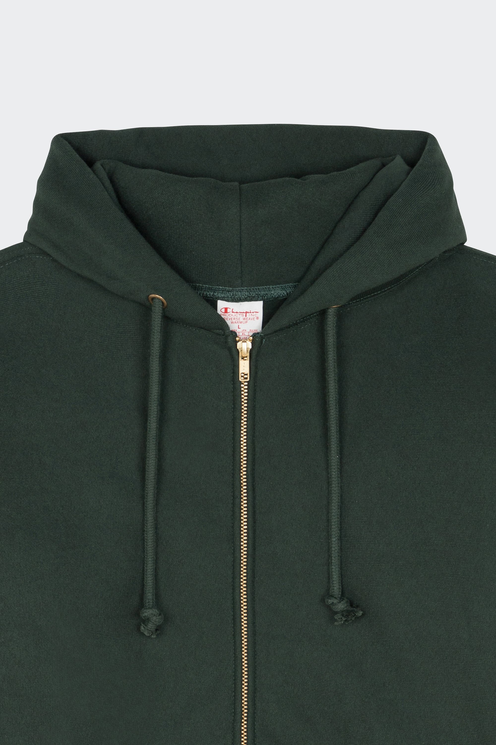 zip-up hoodie | Green by CHAMPION zip-up hoodie Green