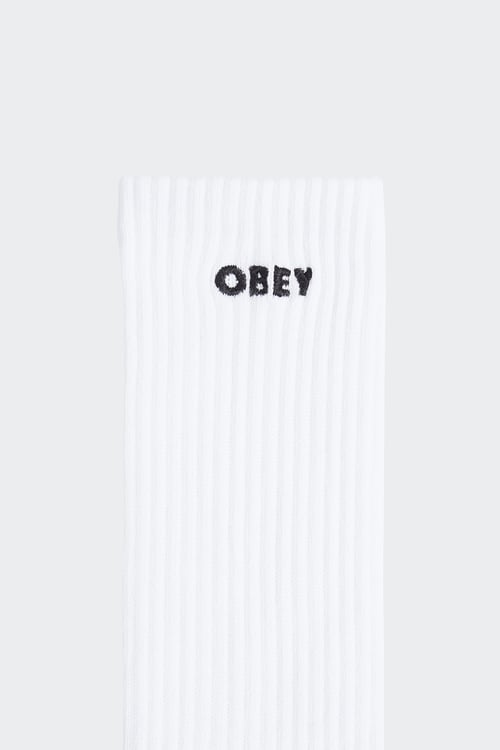 OBEY Chaussettes Blanc
