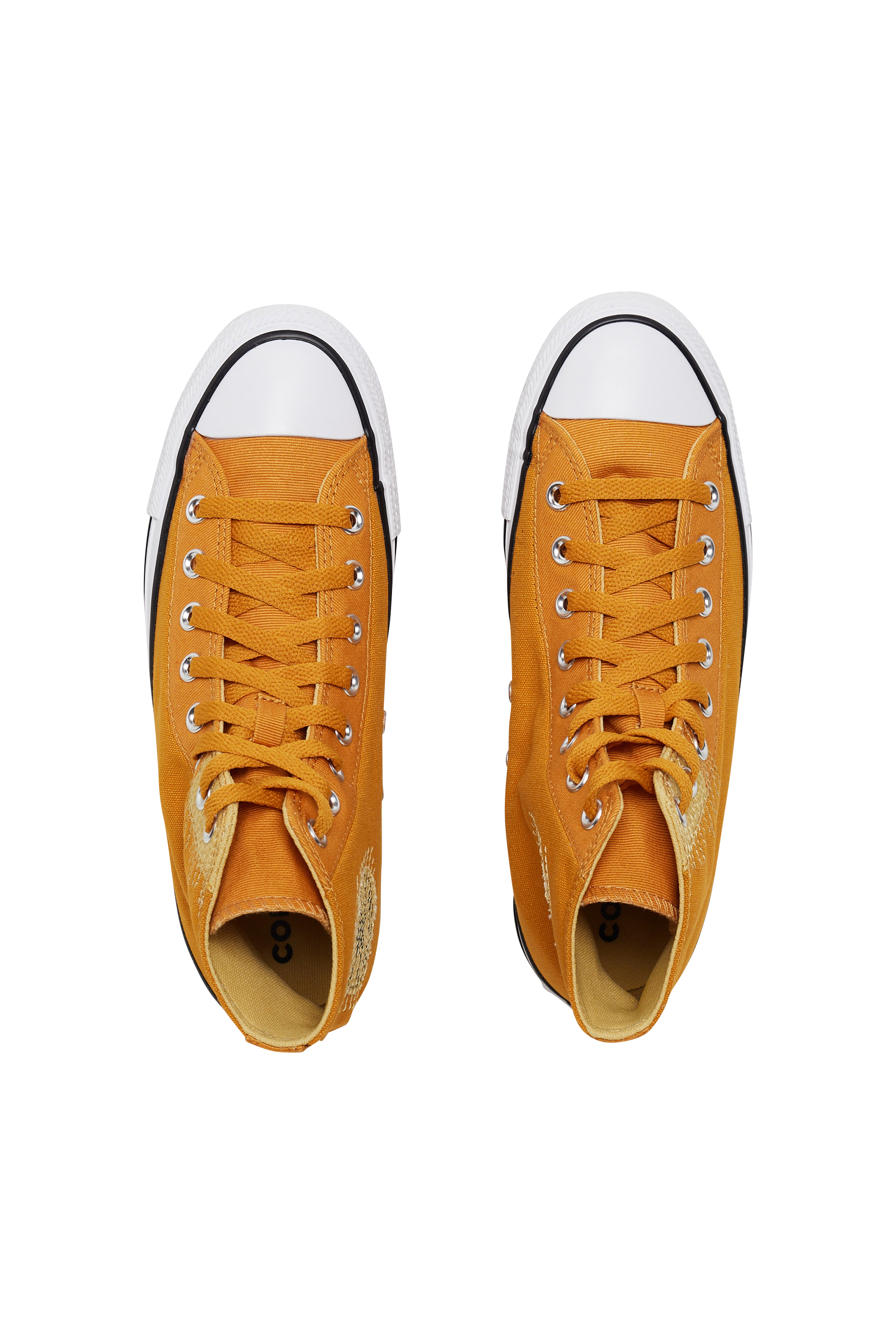 baskets montantes Jaune