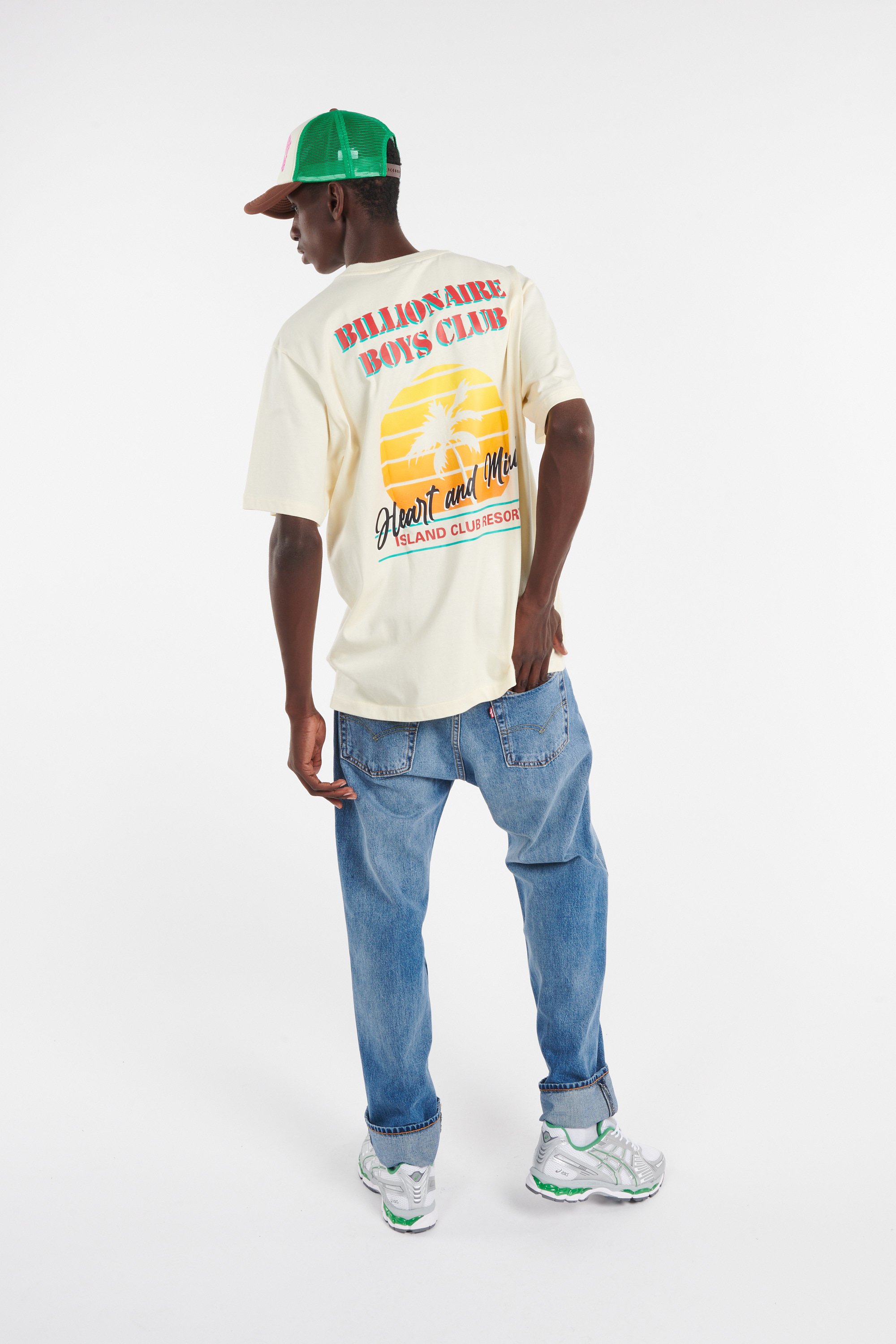 Regular-fit round-neck cotton T-shirt | Beige by BILLIONAIRE BOYS CLUB Regular-fit round-neck cotton T-shirt Beige