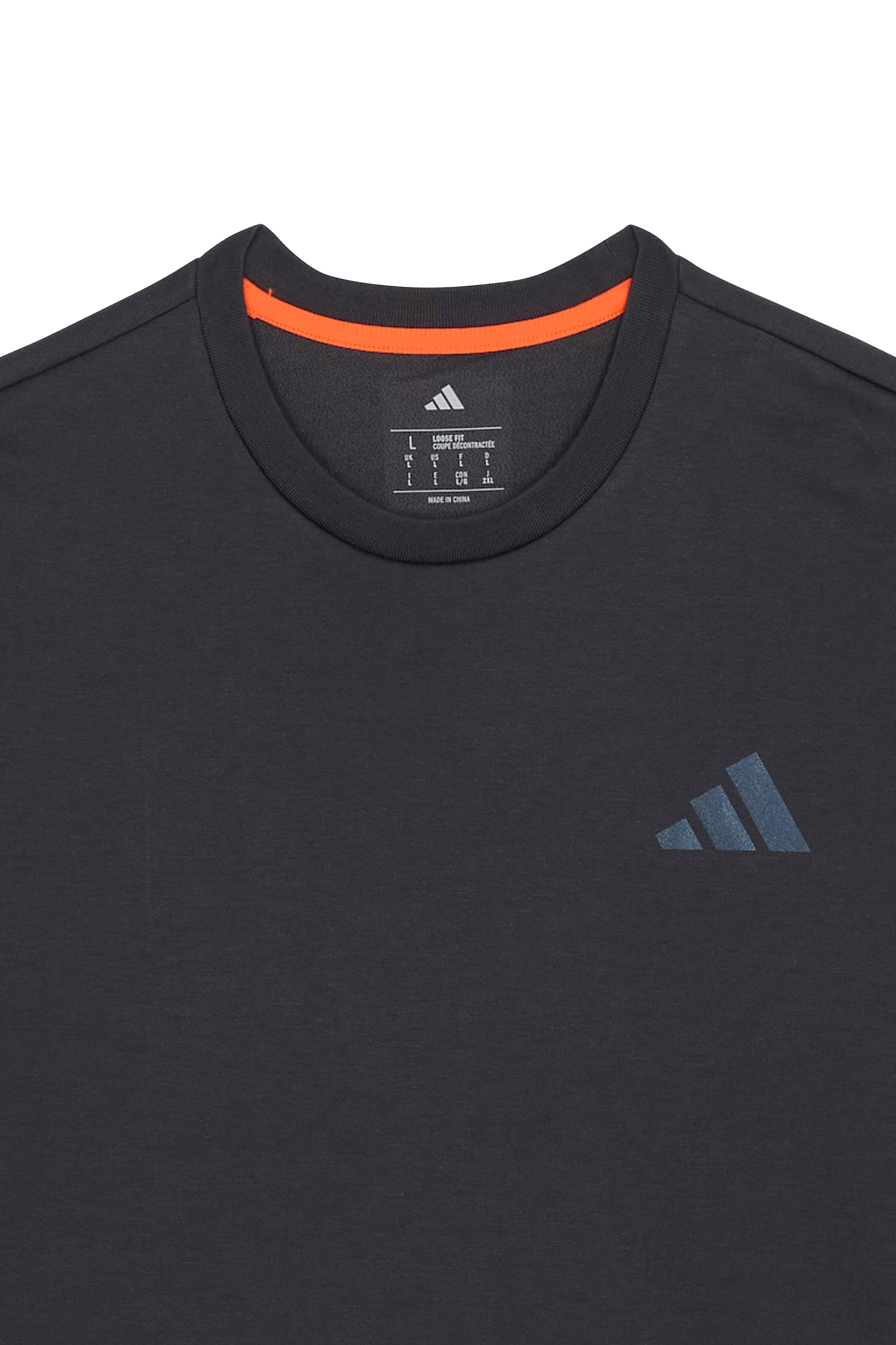 Regular-fit round-neck cotton T-shirt Grey