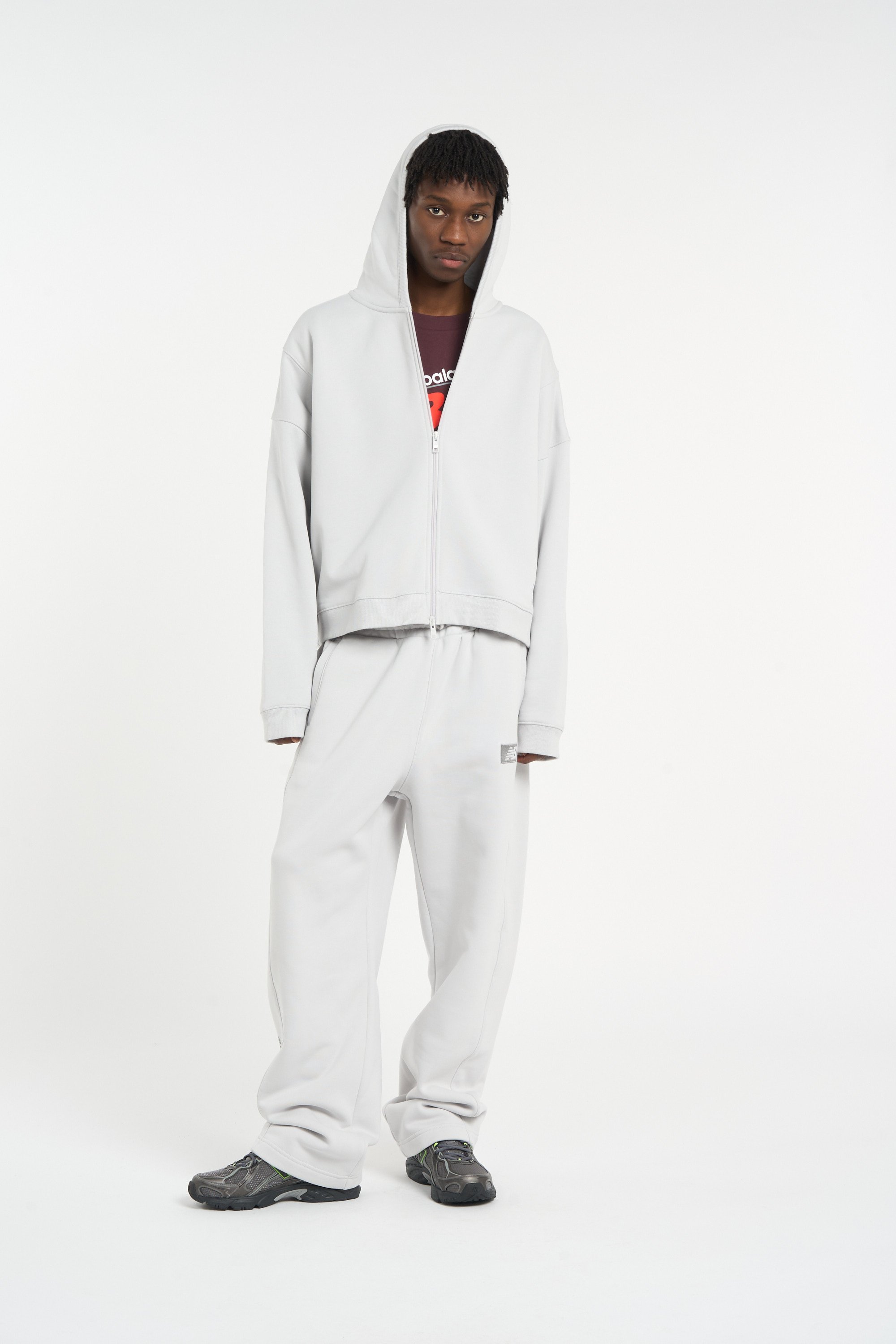 Sweat zippé  NEW BALANCE Gris