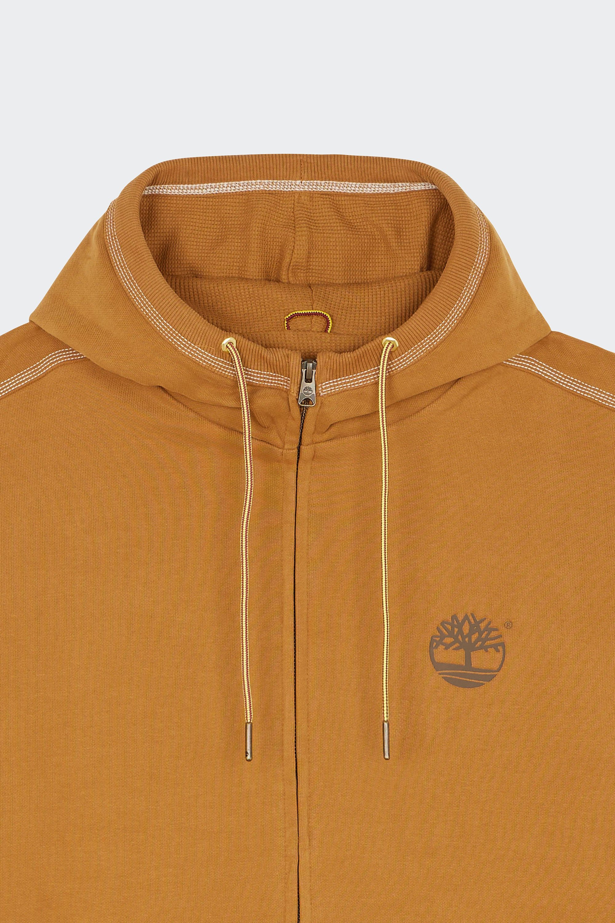 Regular-fit zip-up cotton-blend hoodie with Pony Player | Yellow by TIMBERLAND Regular-fit zip-up cotton-blend hoodie with Pony Player Yellow