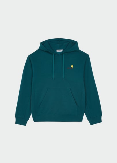 Hoodie Hooded flaming ducks sweat Green Carhartt wip - Men Hoodie Hooded flaming ducks sweat Green Carhartt wip - Men