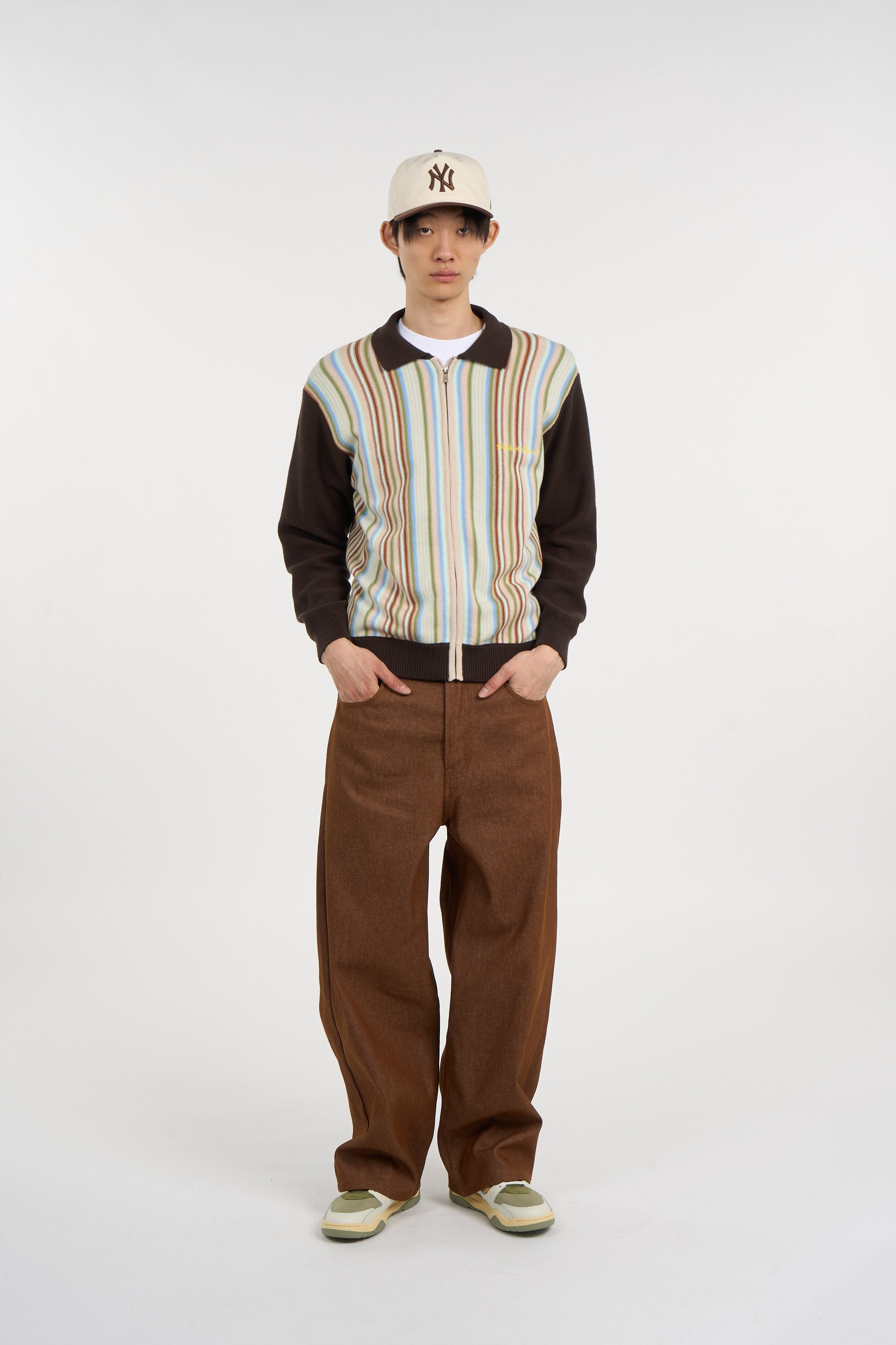 Cardigan zippé WALK IN PARIS Marron