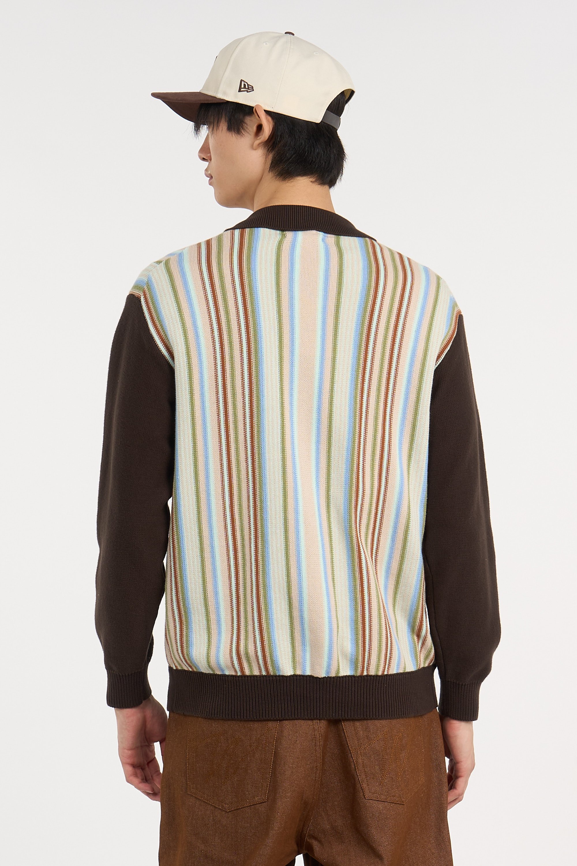 Cardigan zippé Marron