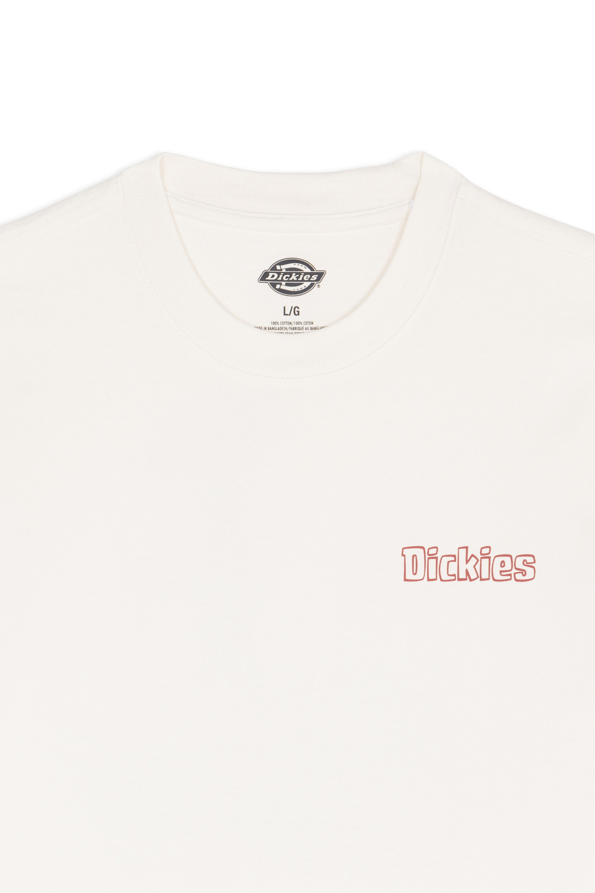 Regular-fit round-neck cotton T-shirt Beige