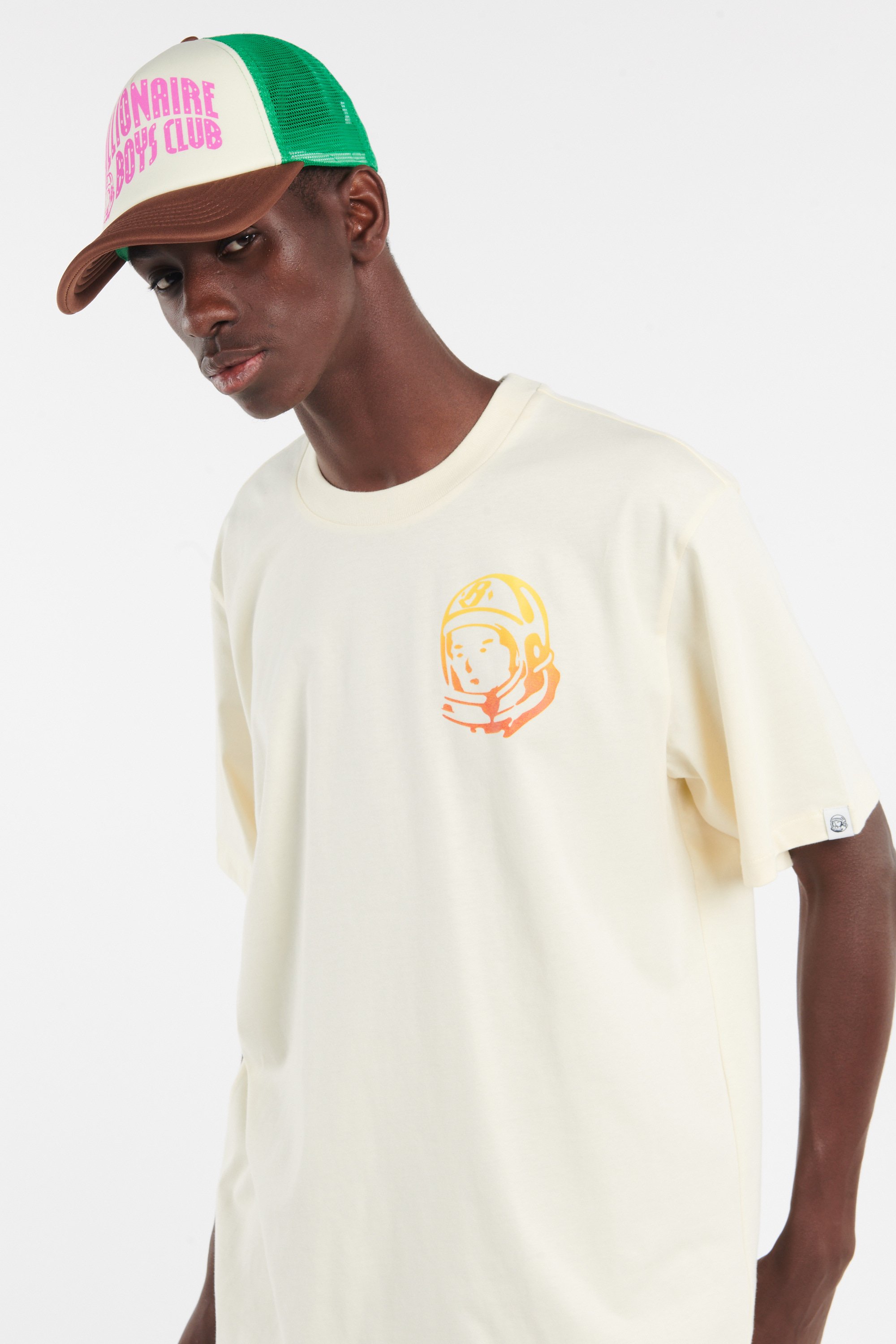 Regular-fit round-neck cotton T-shirt | Beige by BILLIONAIRE BOYS CLUB Regular-fit round-neck cotton T-shirt Beige
