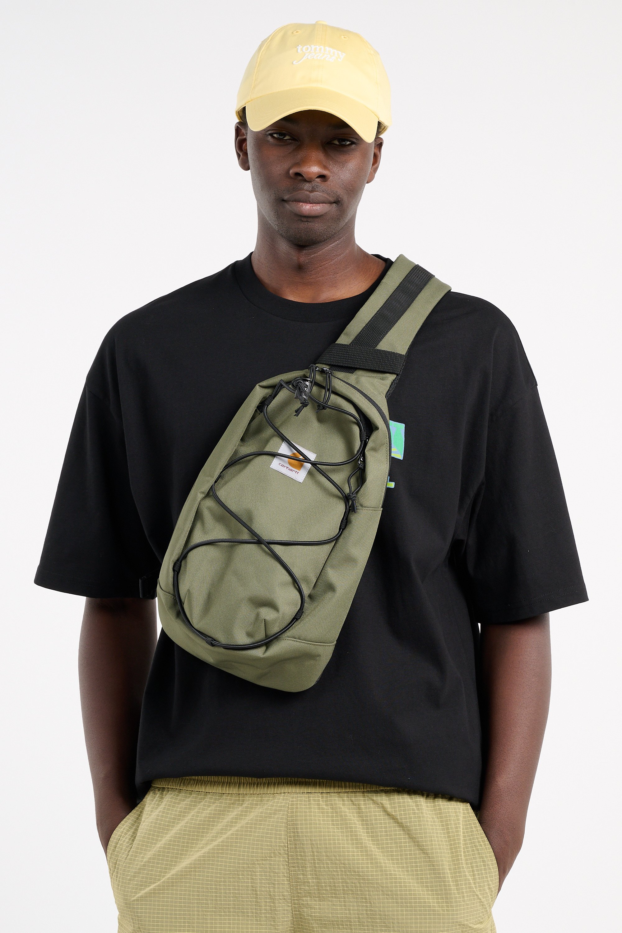 Printed canvas waist bag CARHARTT WIP Green