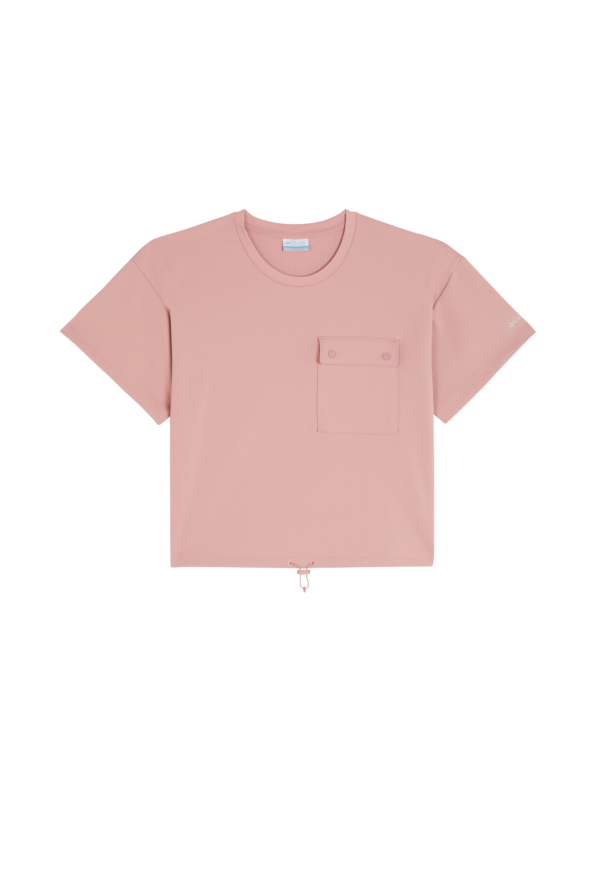 Regular-fit round-neck cotton T-shirt Pink