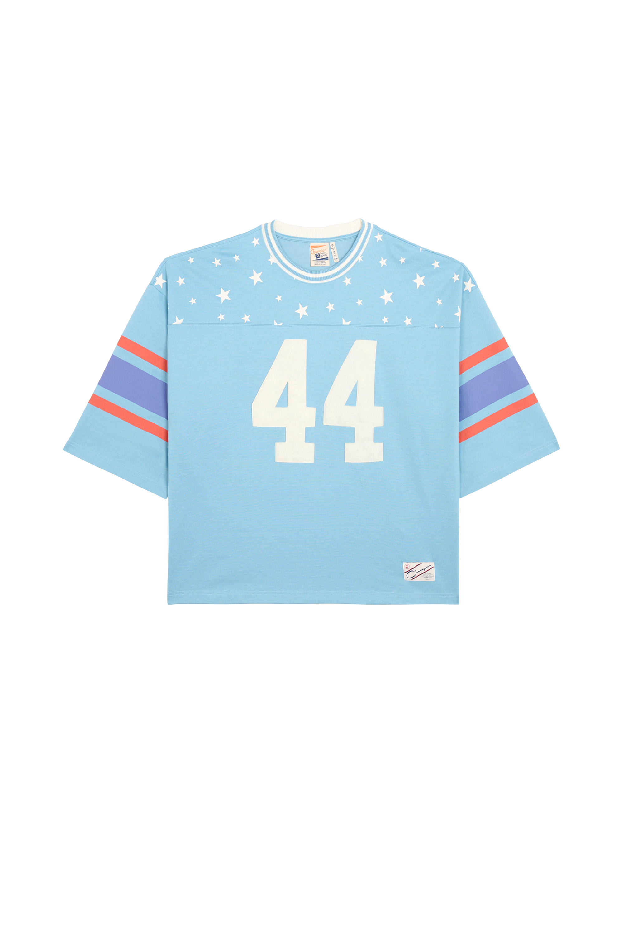 Regular-fit round-neck cotton T-shirt Multicolored