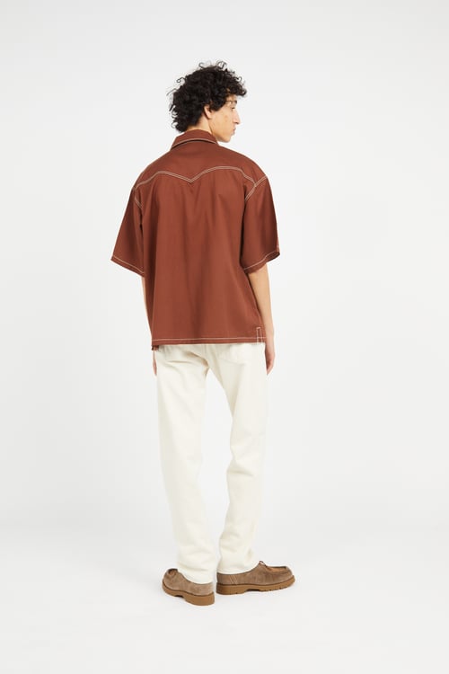 DICKIES Shirt Brown
