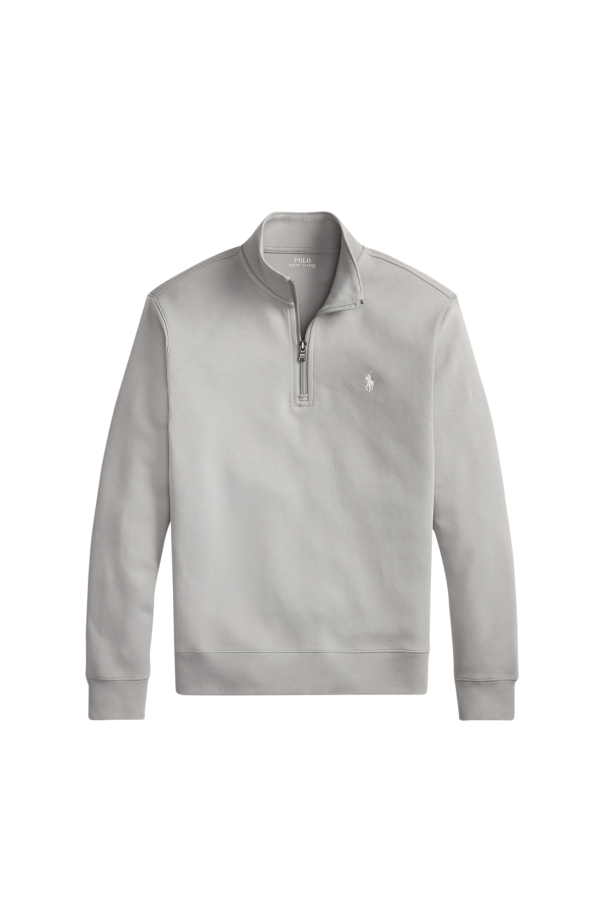 Sweatshirt Double-Knit Quarter-Zip Pullover Soft grey/c1730