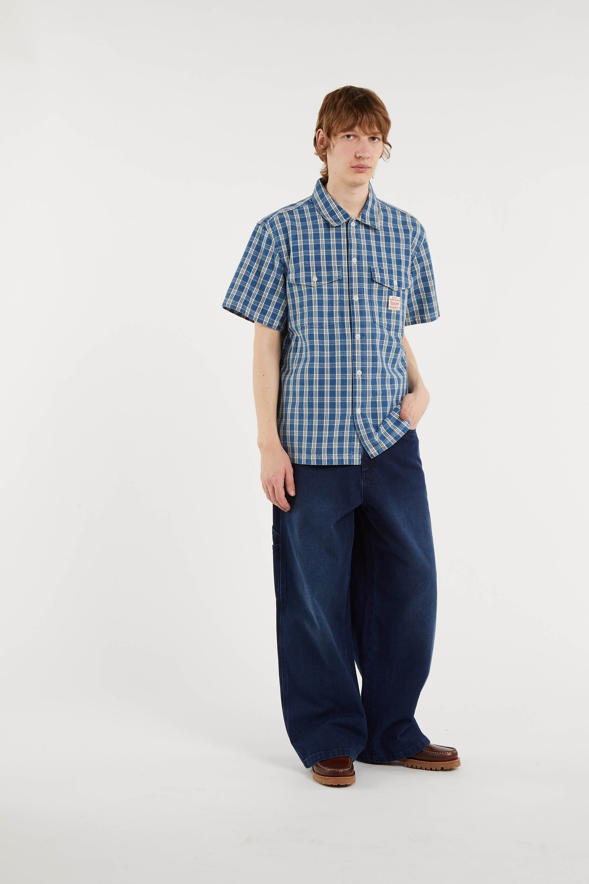 Chemise oversize en coton LEVI'S Bleu