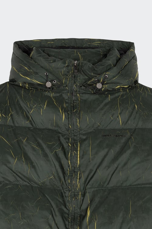DAILY PAPER Lightweight quilted padded jacket with high neck Green