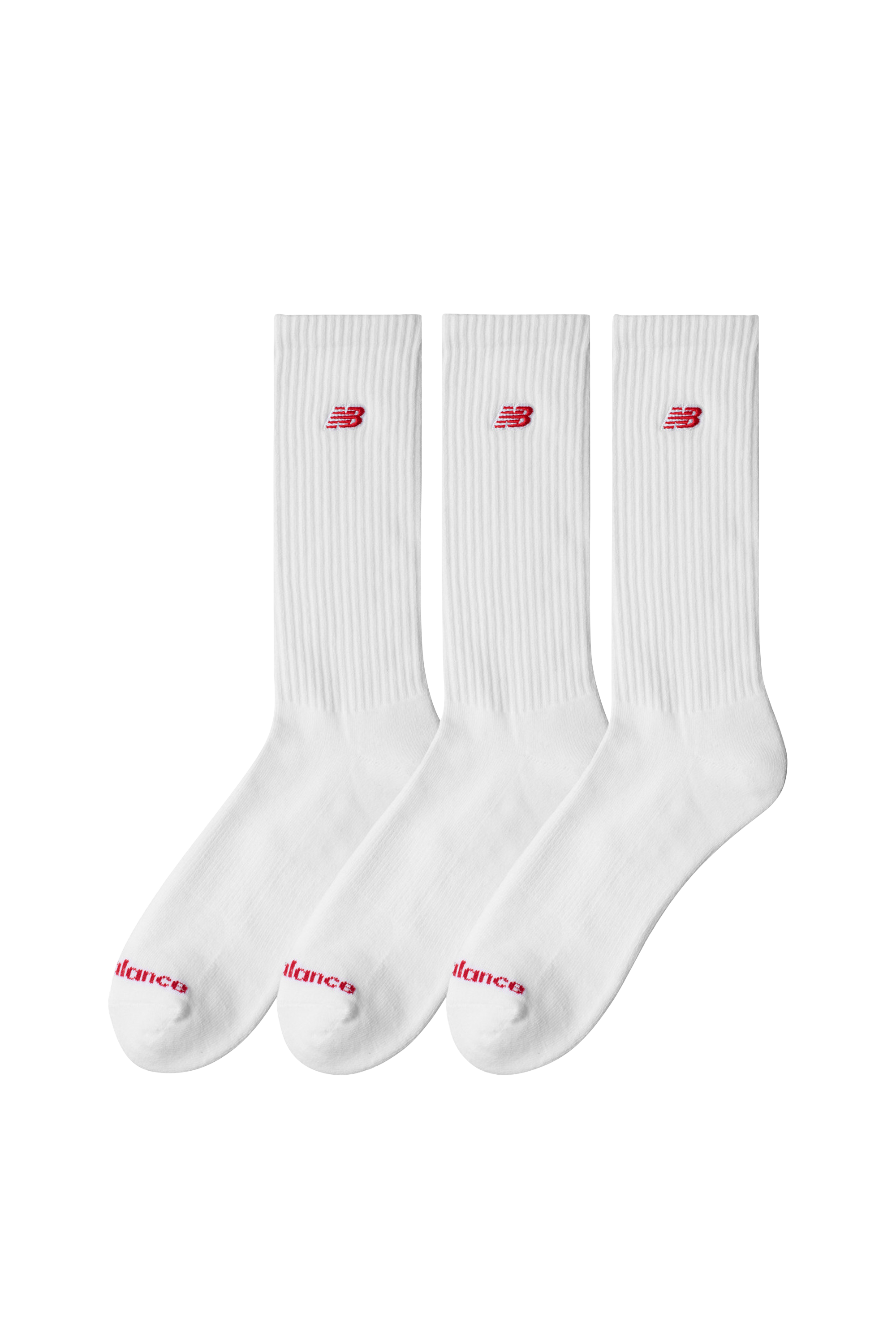 Pack of three pairs of socks White