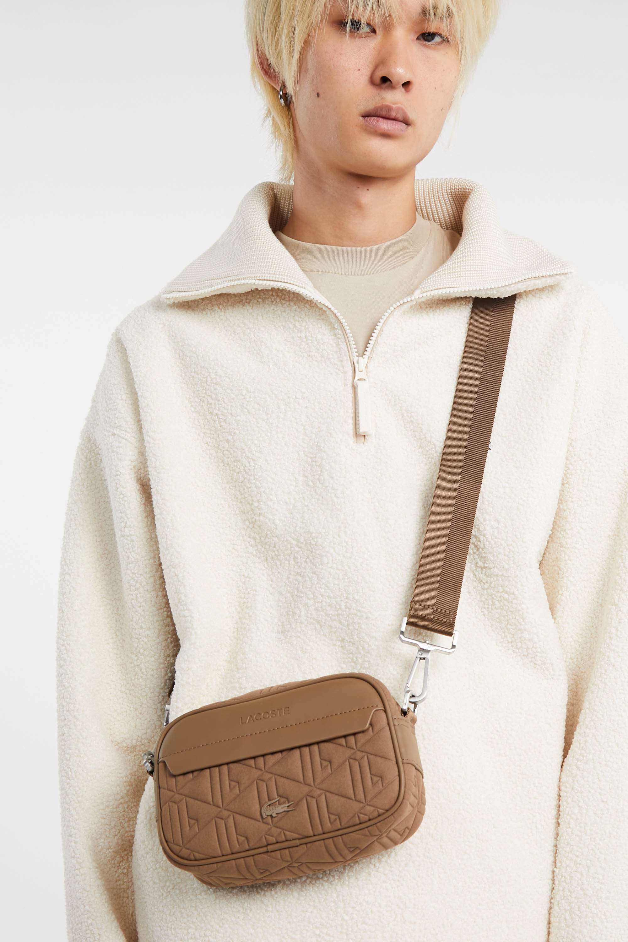 Sac à bandoulière LACOSTE Beige