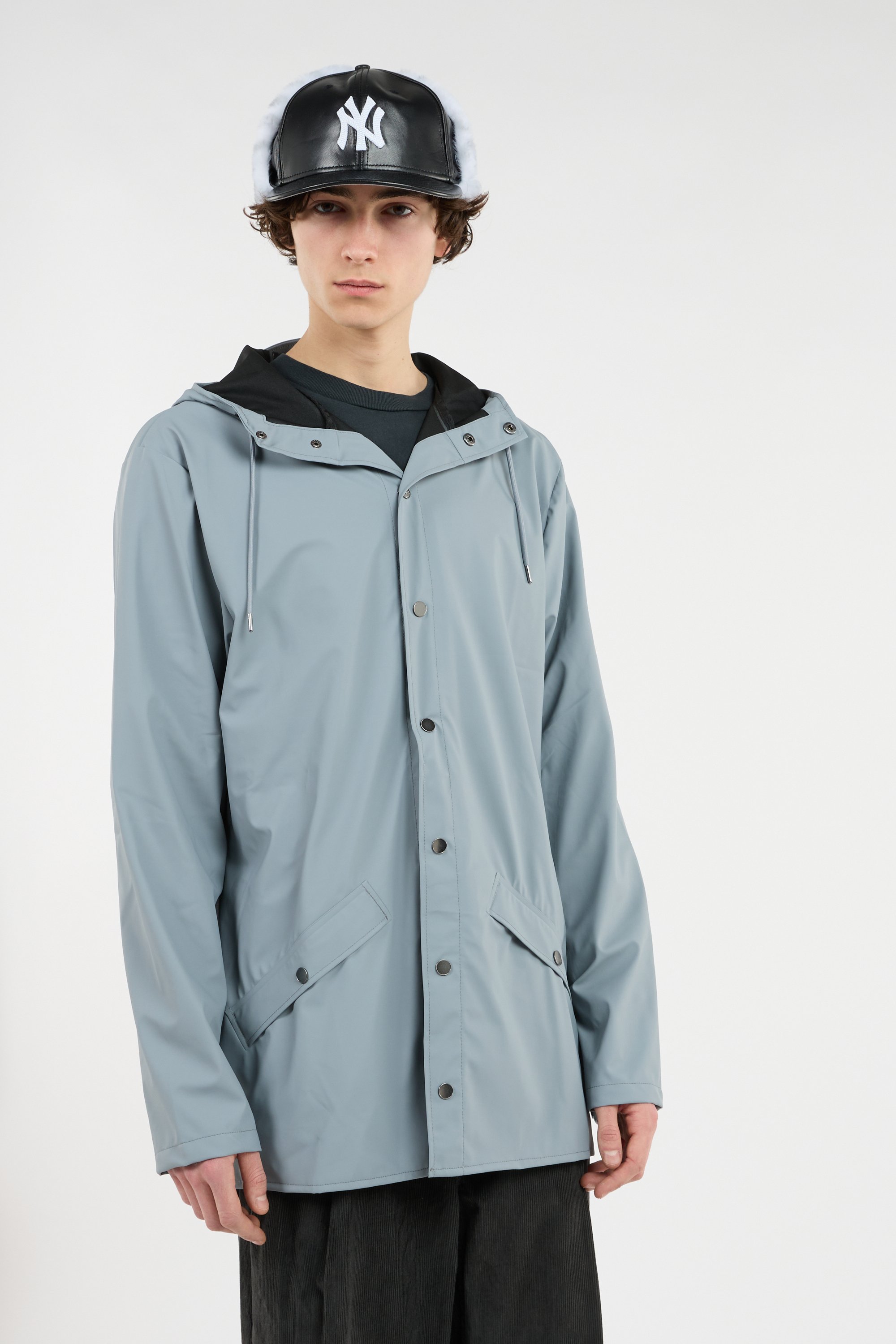 Coupe-vent imperméable à capuche Bleu