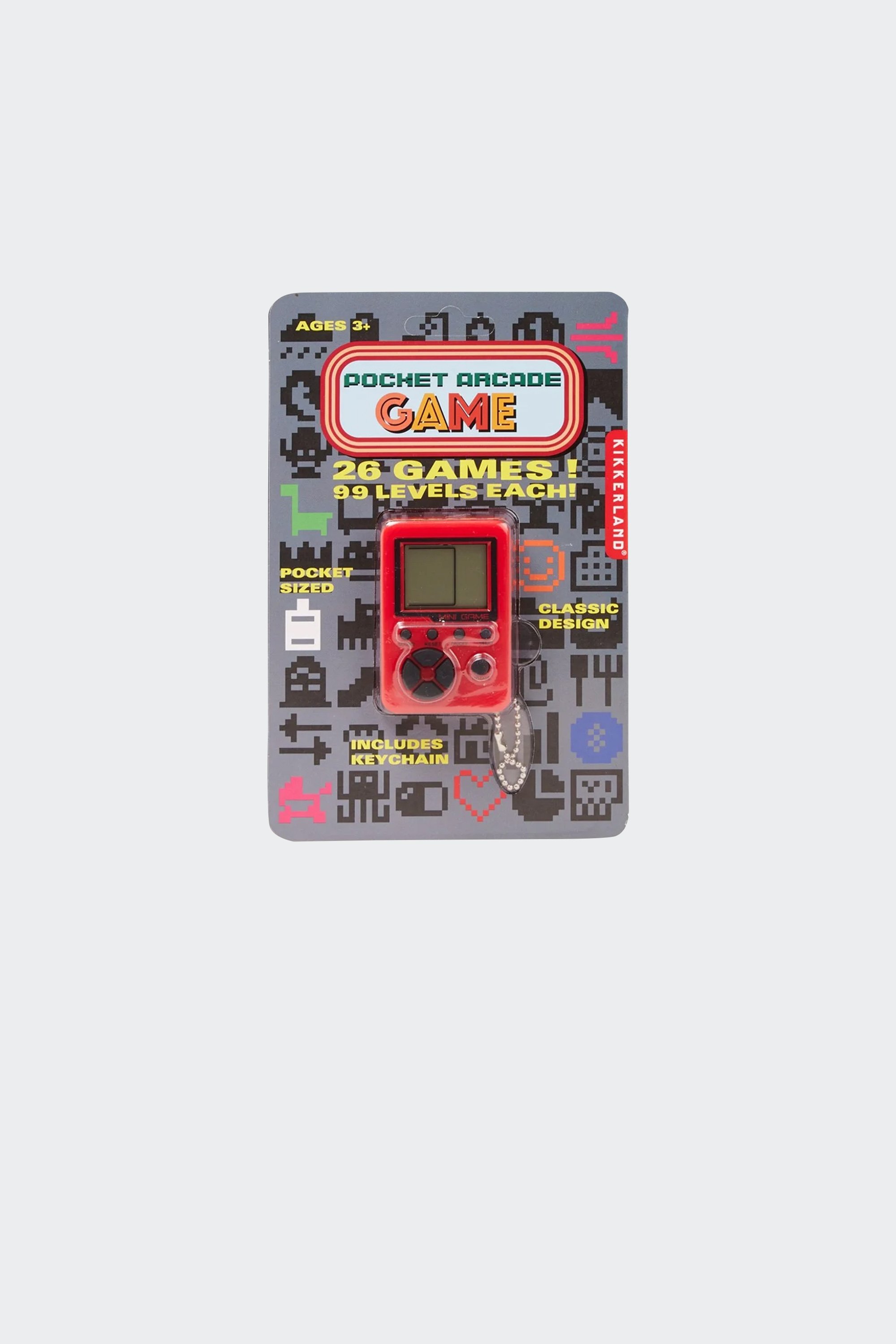 Porte-clés console jeu d'arcade | Rouge by KIKKERLAND Porte-clés console jeu d'arcade Rouge
