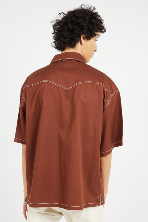 DICKIES Shirt Brown