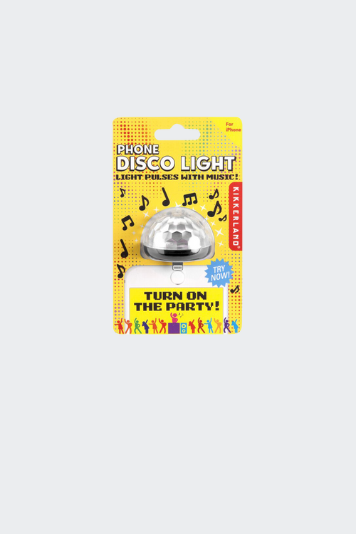 KIKKERLAND Lampe disco pour iPhone Noir