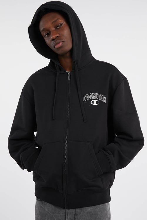 CHAMPION Hoodie zippé Noir