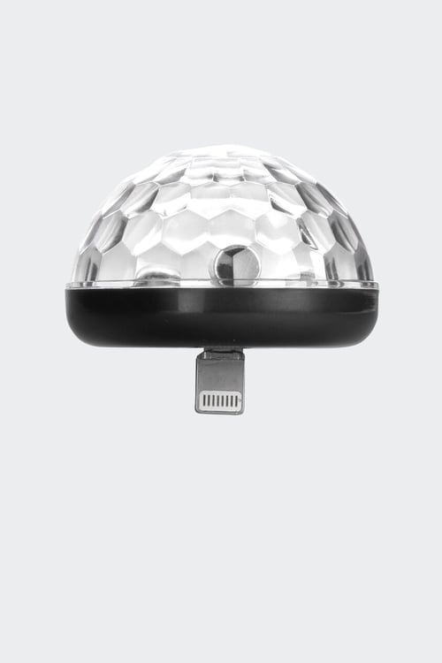 KIKKERLAND Lampe disco pour iPhone Noir