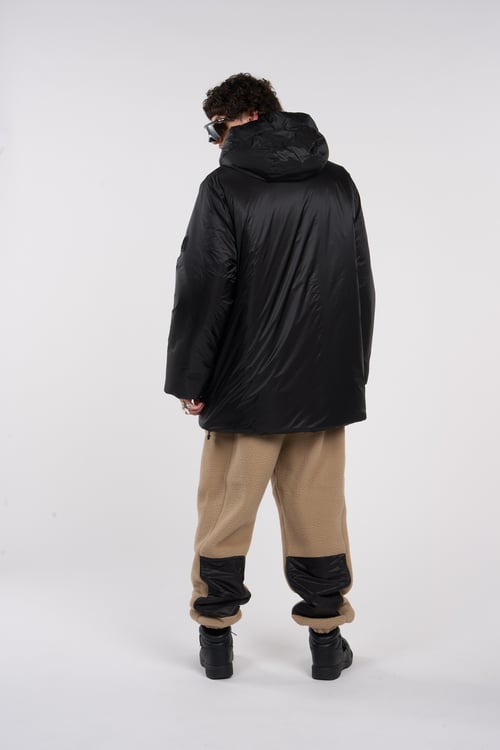 RAINS Lightweight quilted padded jacket with high neck Black