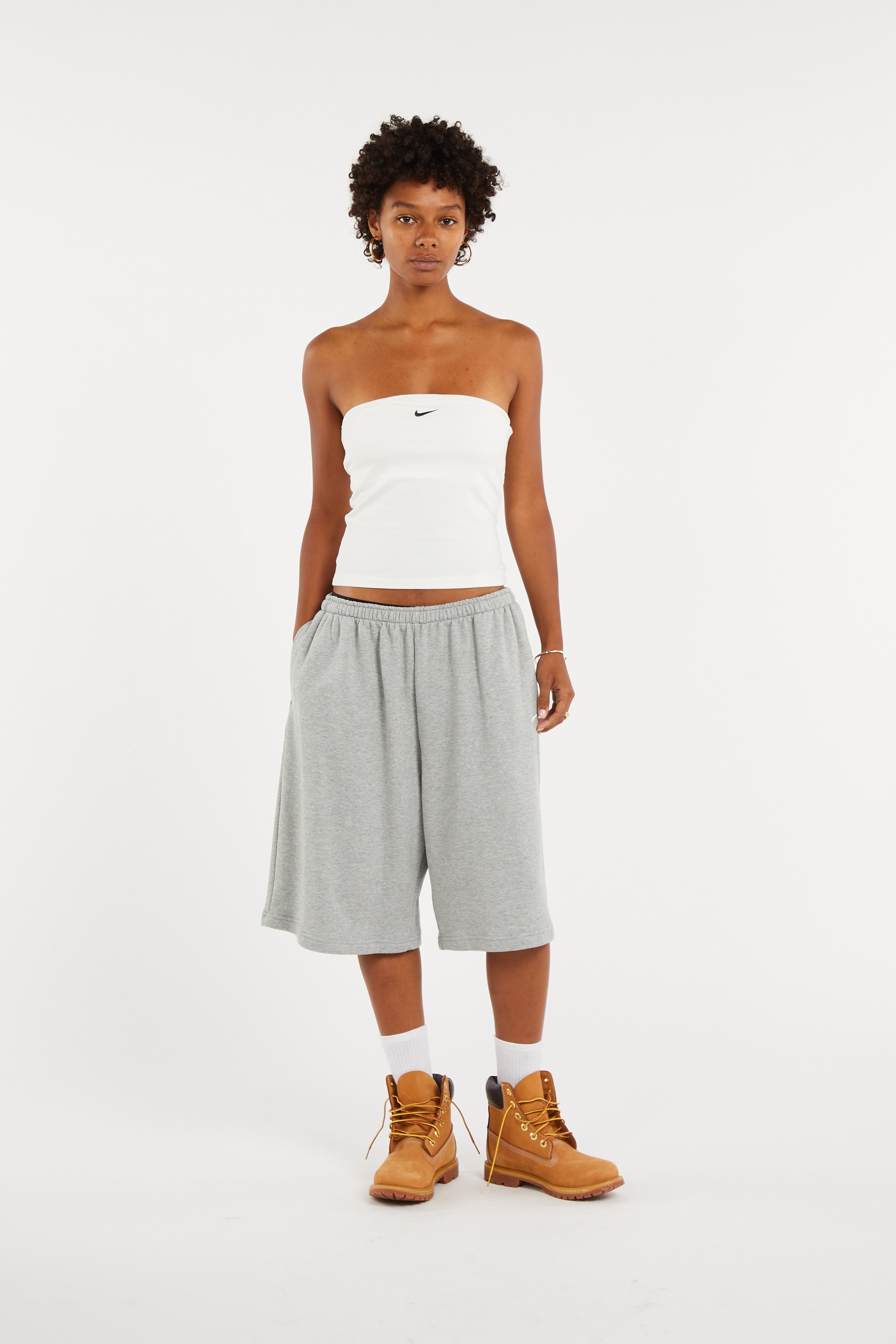 Cotton Bermuda shorts NIKE Grey