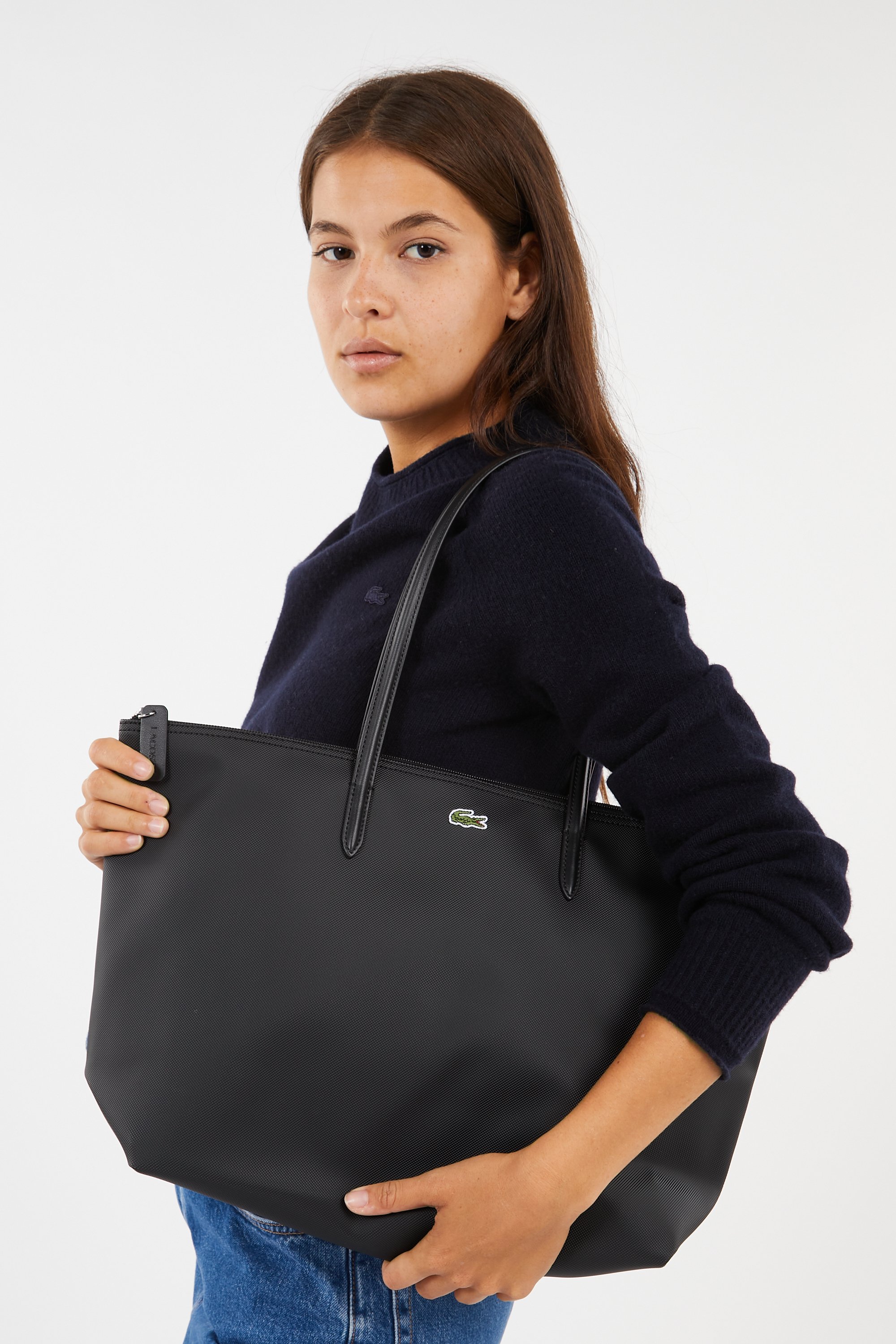 Sac shopping LACOSTE Noir