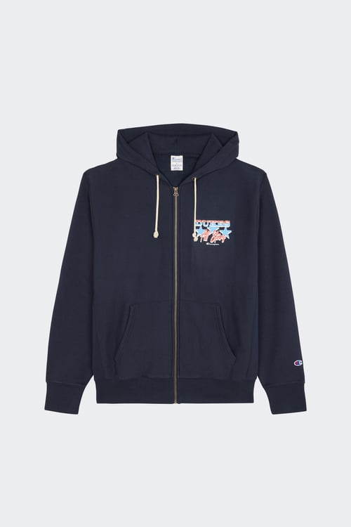 Hoodie zippé - Taille S Bleu
