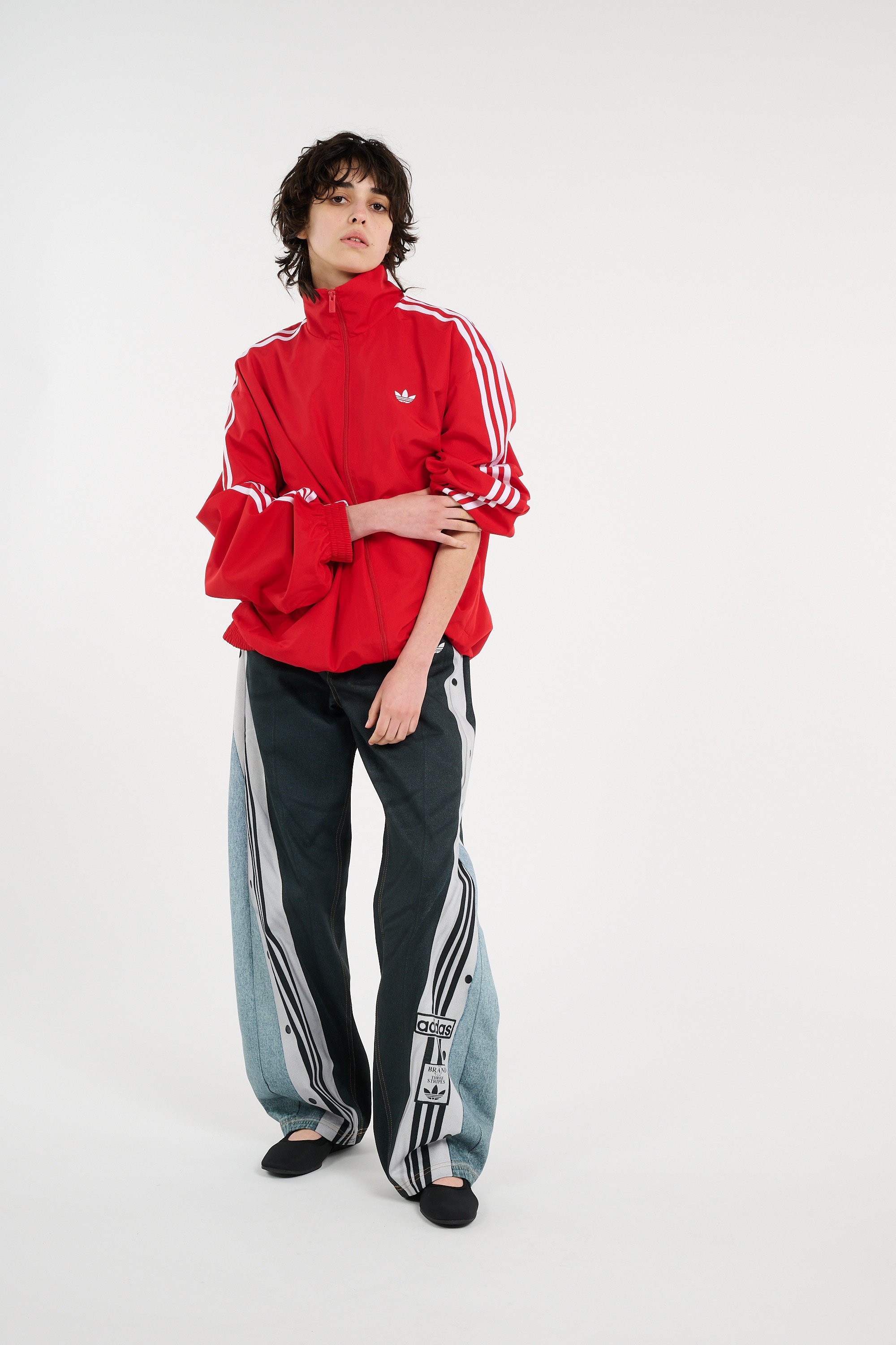 Track jacket ADIDAS Red