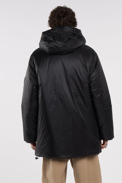 RAINS Lightweight quilted padded jacket with high neck Black