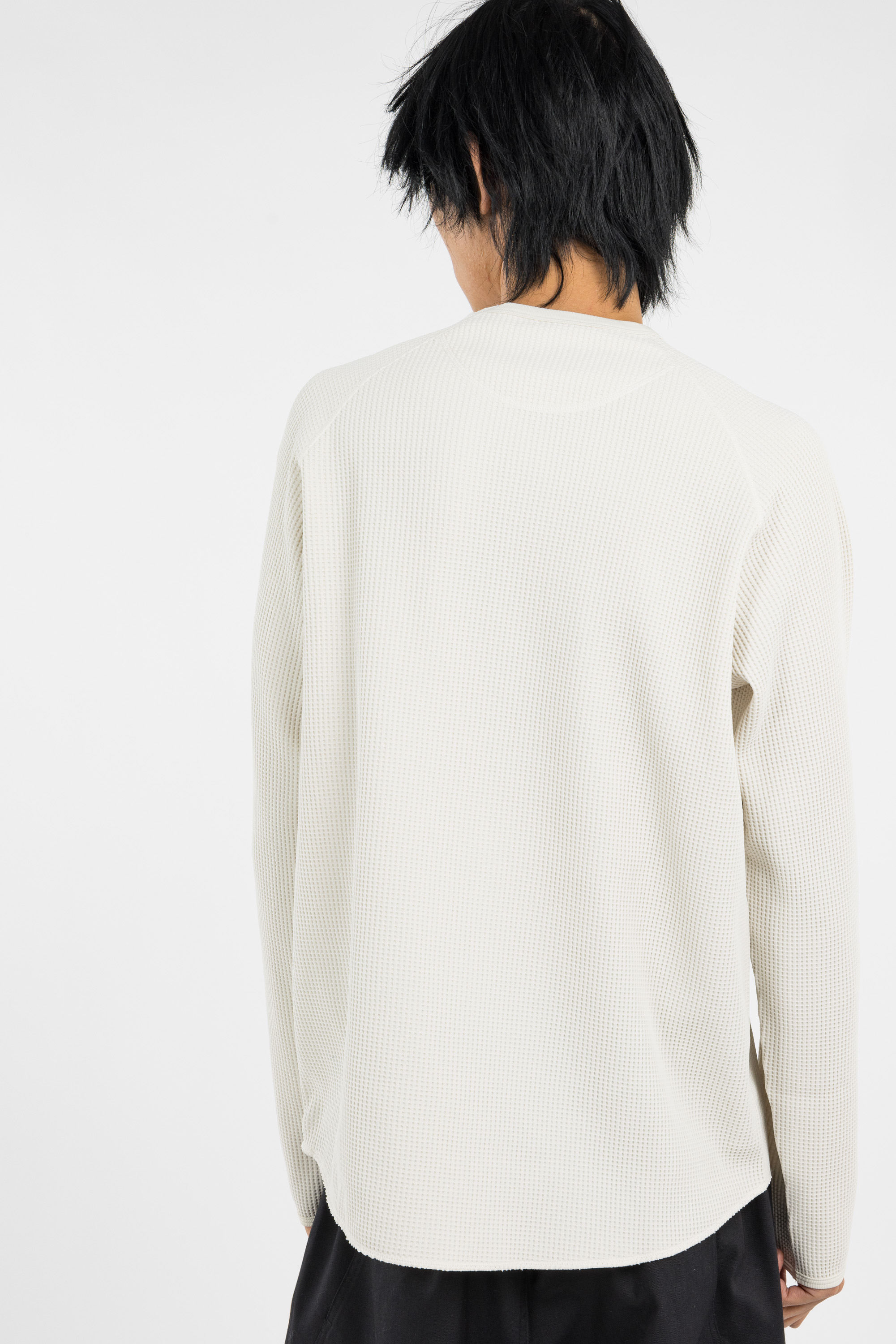 Regular-fit round-neck cotton T-shirt Beige