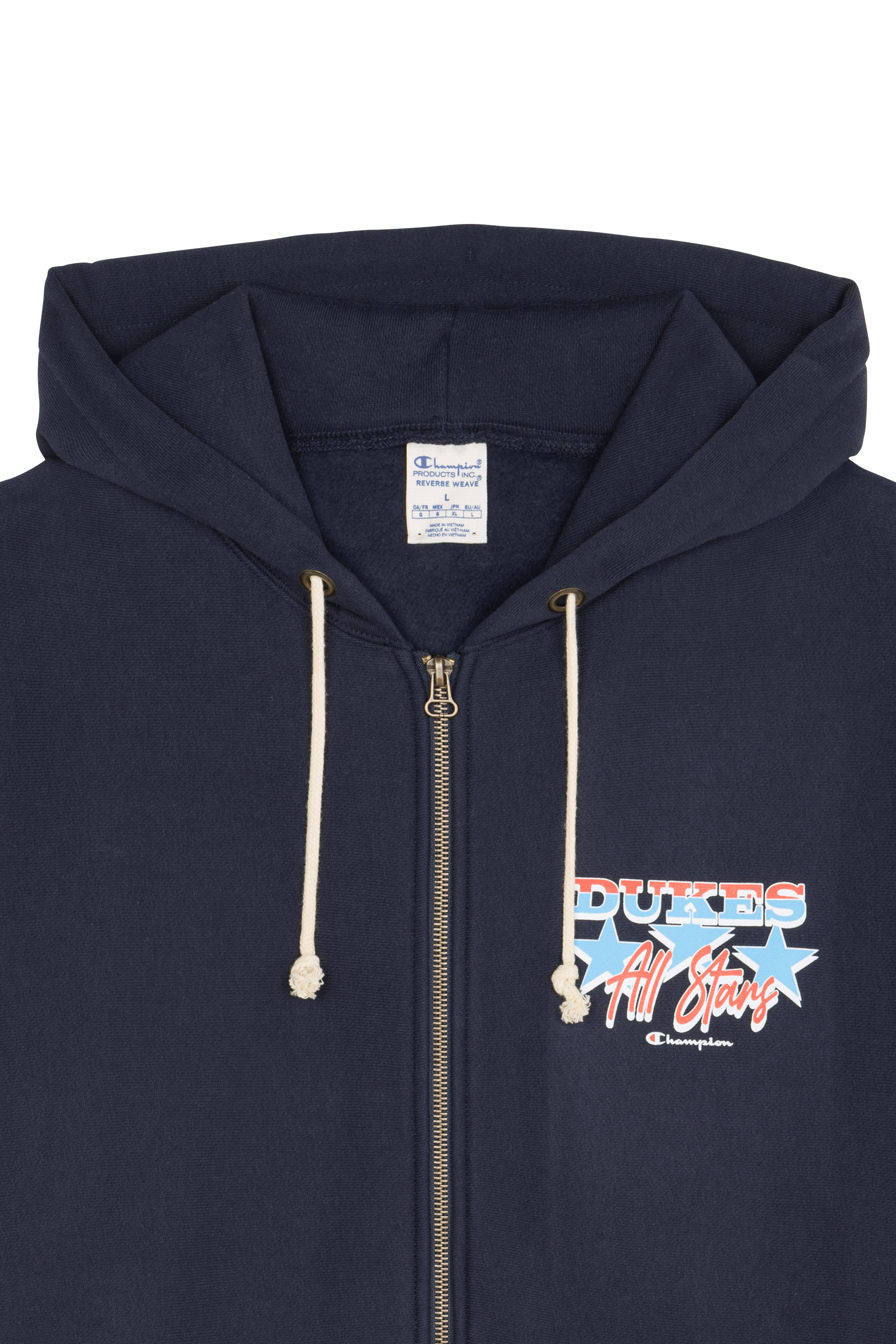 Hoodie zippé Bleu