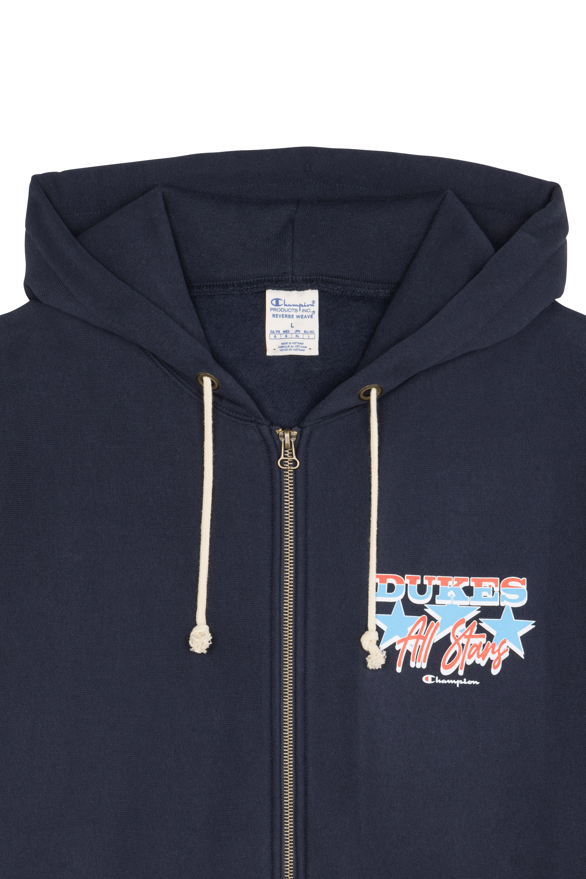 Hoodie zippé Bleu