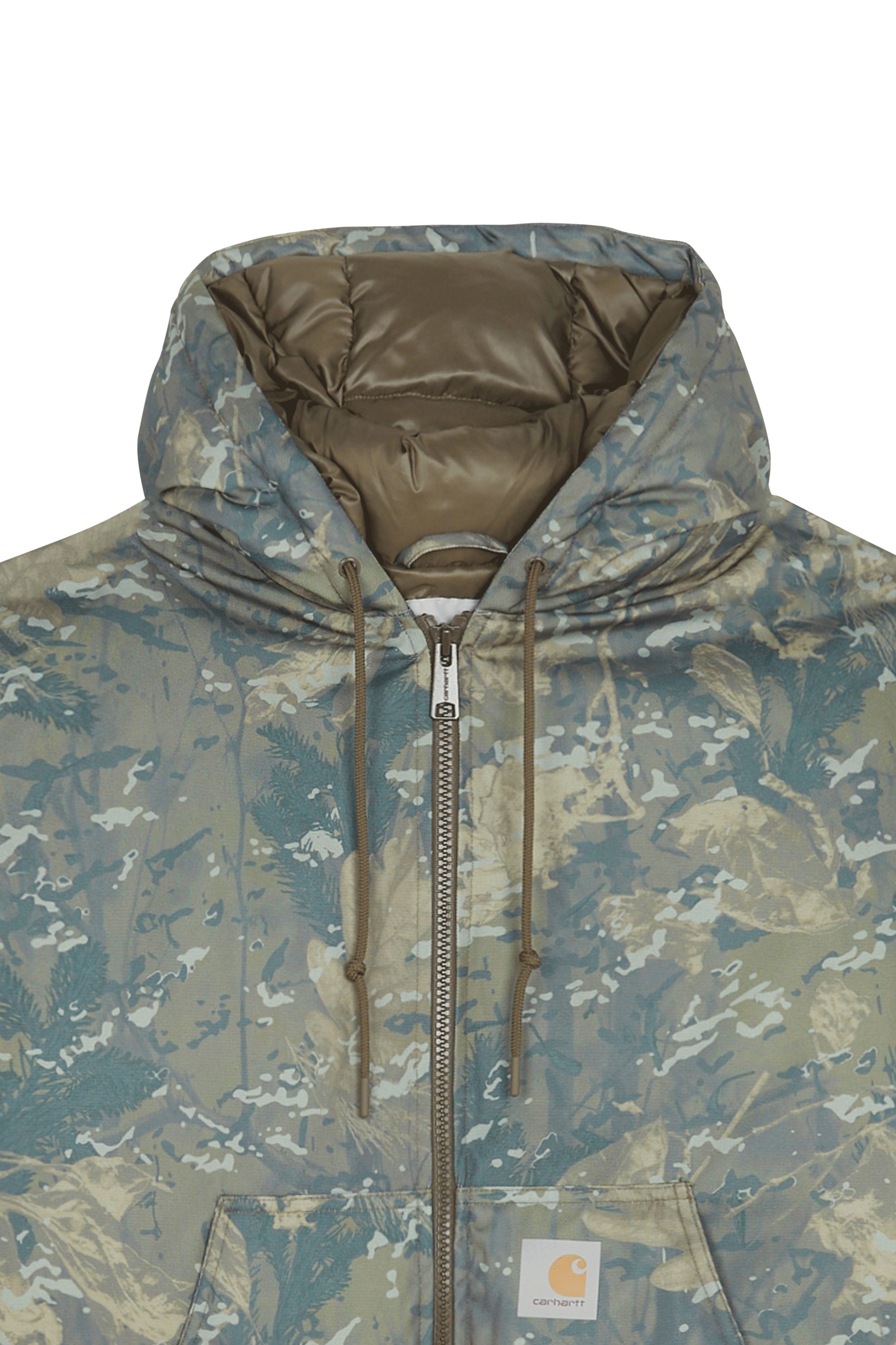 Lightweight quilted padded jacket with high neck Multicolored