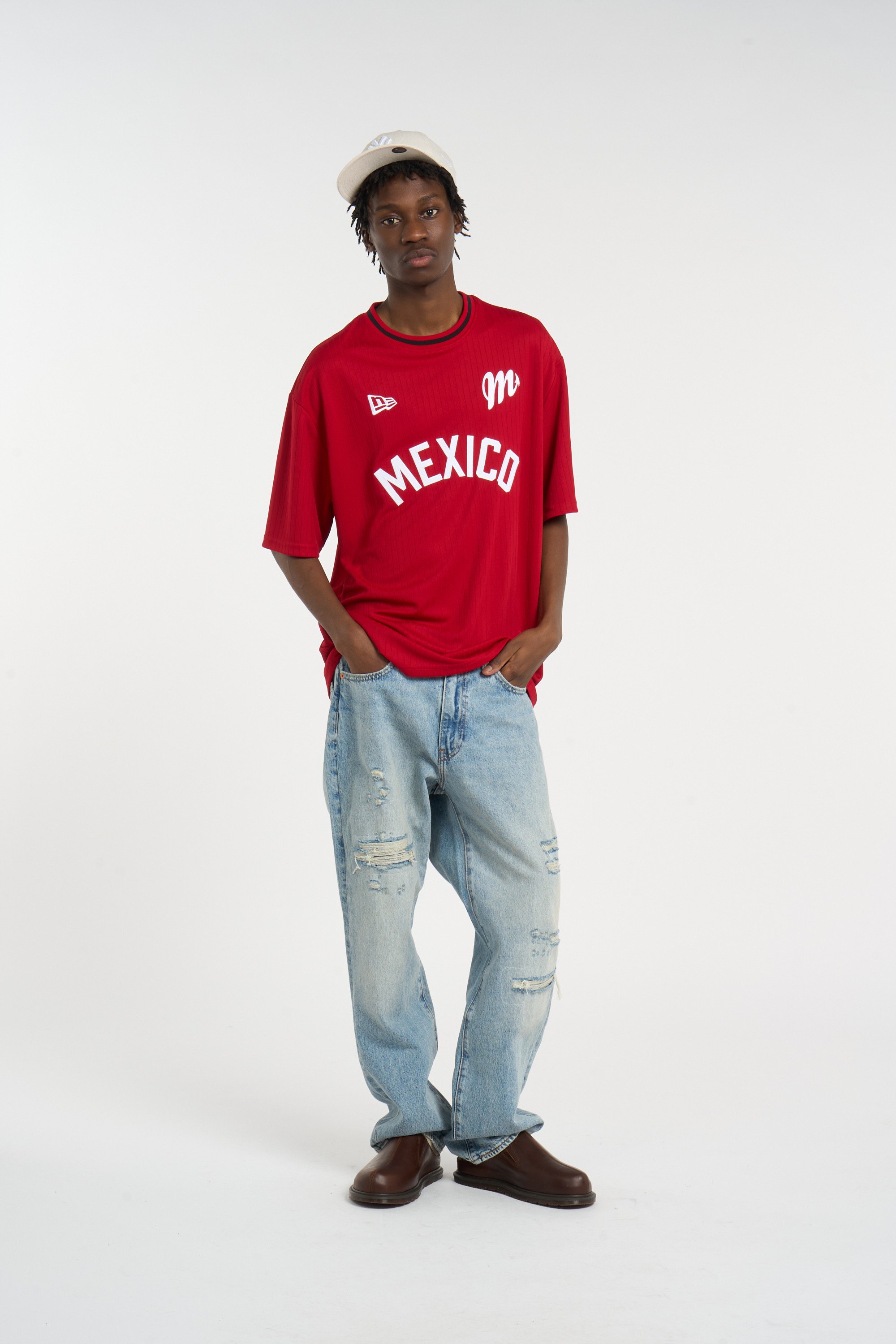 Regular-fit round-neck cotton T-shirt | White NEW ERA Men