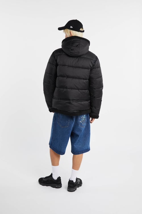 SCHOTT Lightweight quilted padded jacket with high neck Black