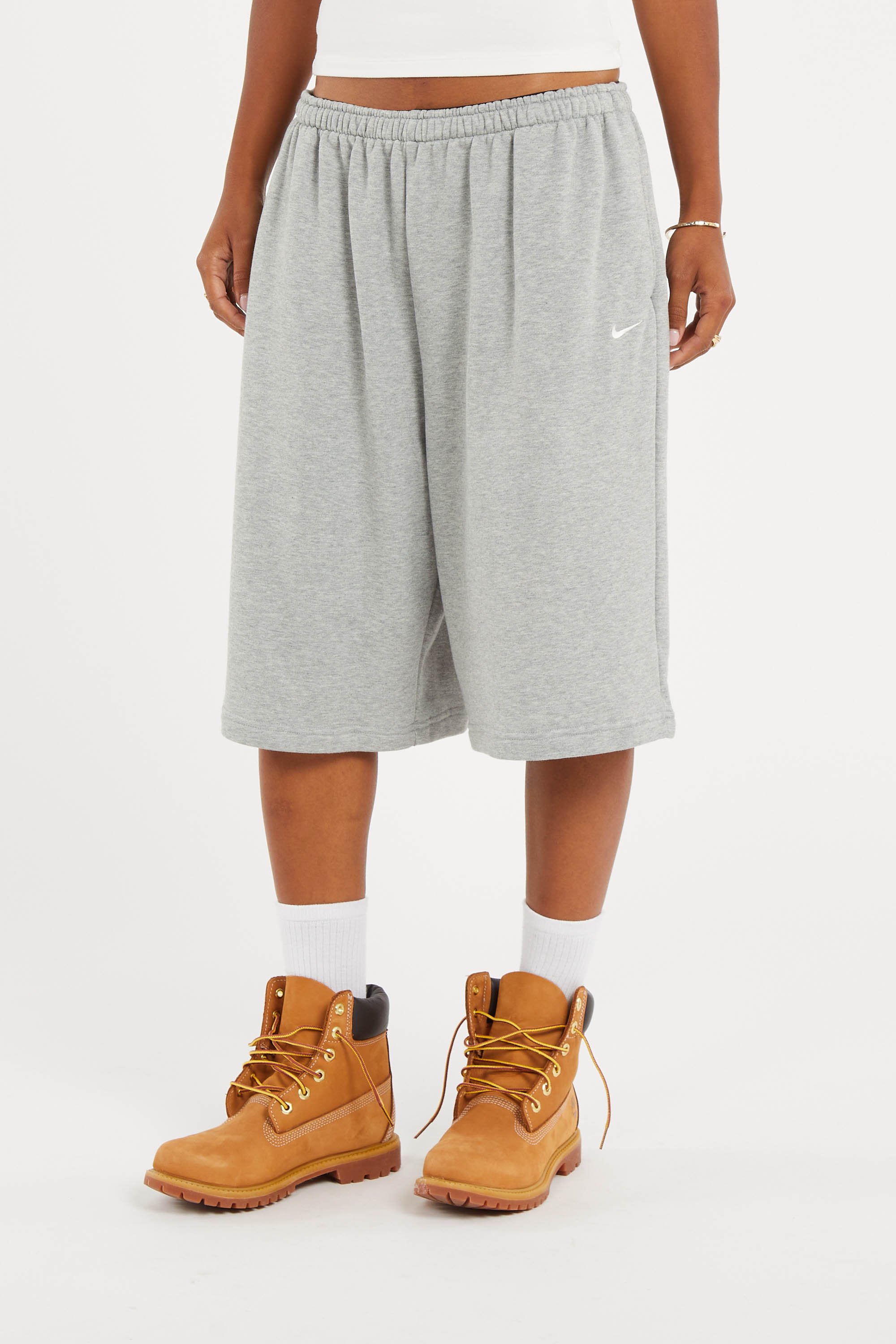 Cotton Bermuda shorts | Grey NIKE Women
