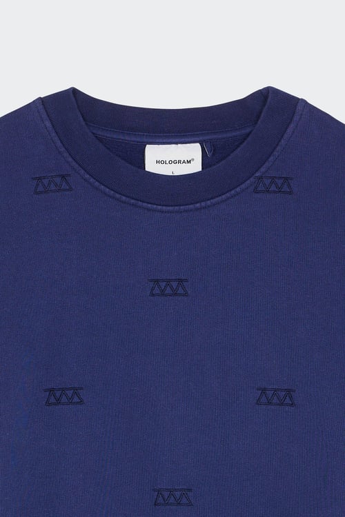 HOLOGRAM Sweatshirt Bleu