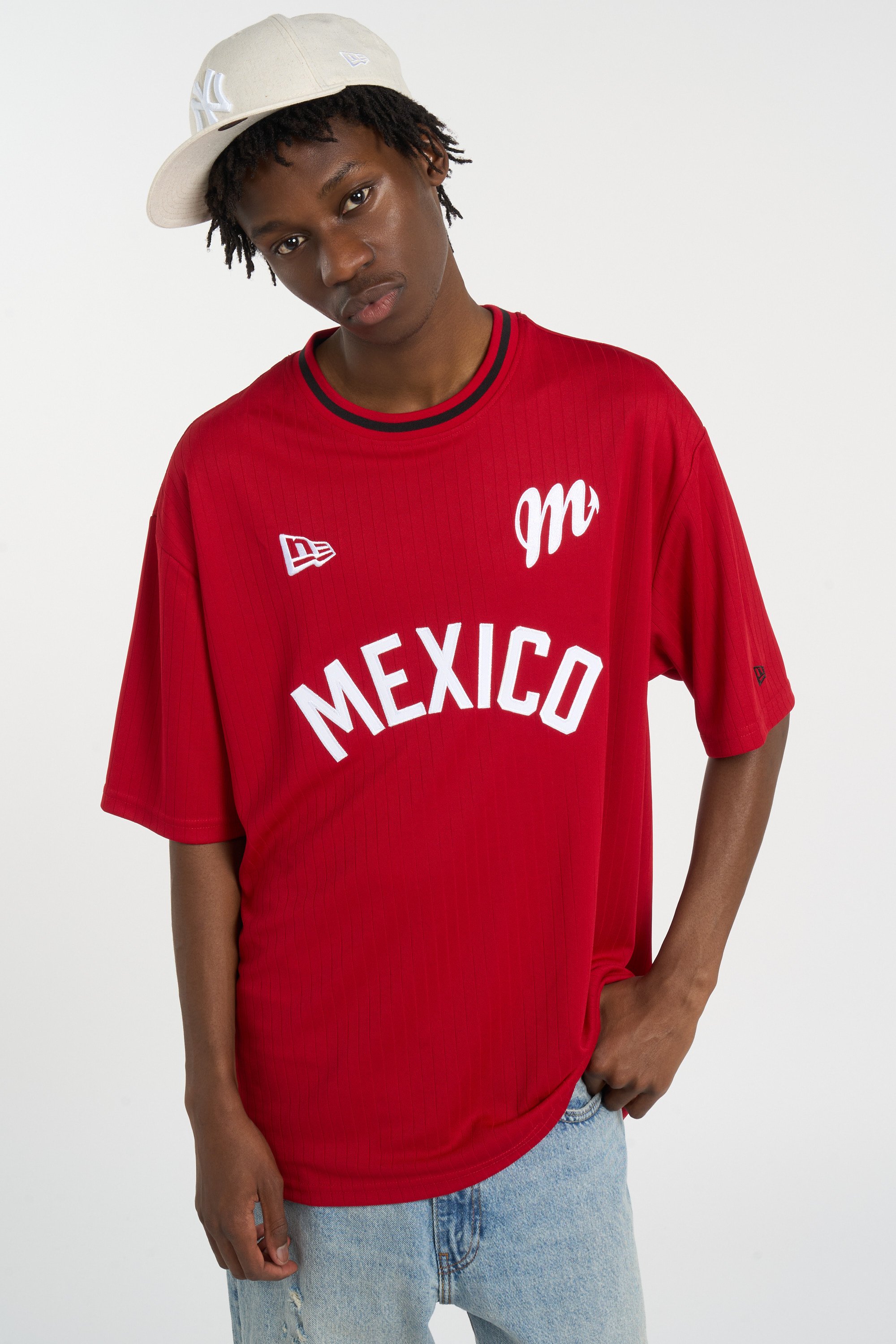 Regular-fit round-neck cotton T-shirt | White NEW ERA Men