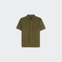 Chemise CPO SHORT SLEEVE Olive sateen