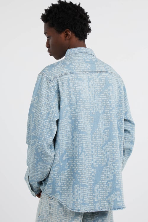 HUF Chemise Bleu