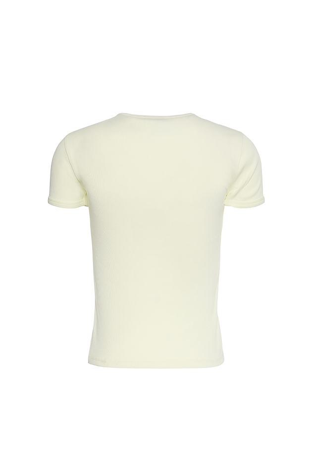Regular-fit round-neck cotton T-shirt | White CALVIN KLEIN Women