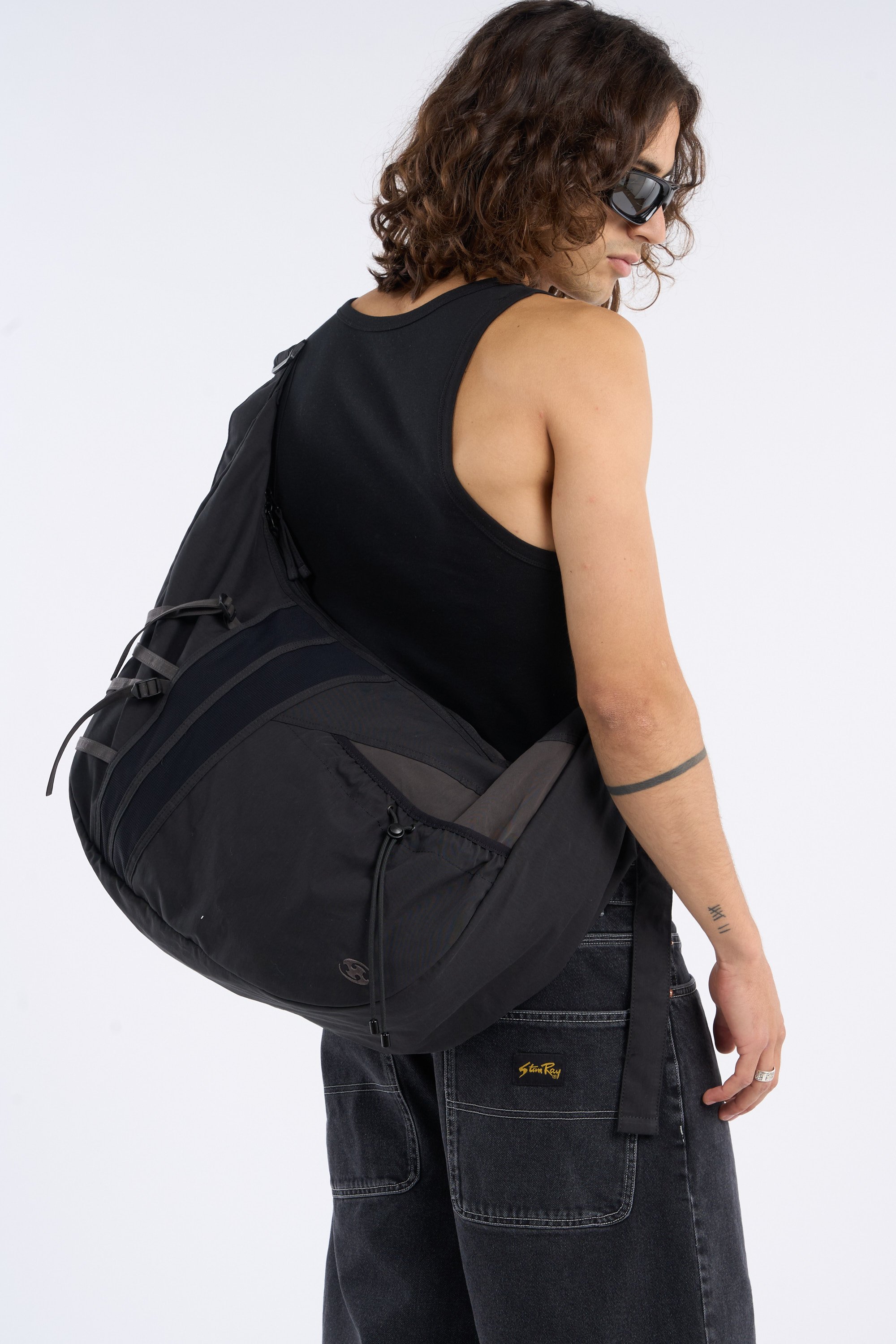 SAN SAN GEAR CROSS BODY BAG クロスボディバッグ 黒 SAN SAN GEAR【サンサンギア】cross body bag 