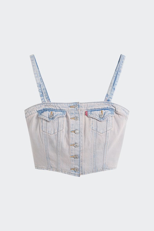 Levi's - Top - Taille S Bleu femme