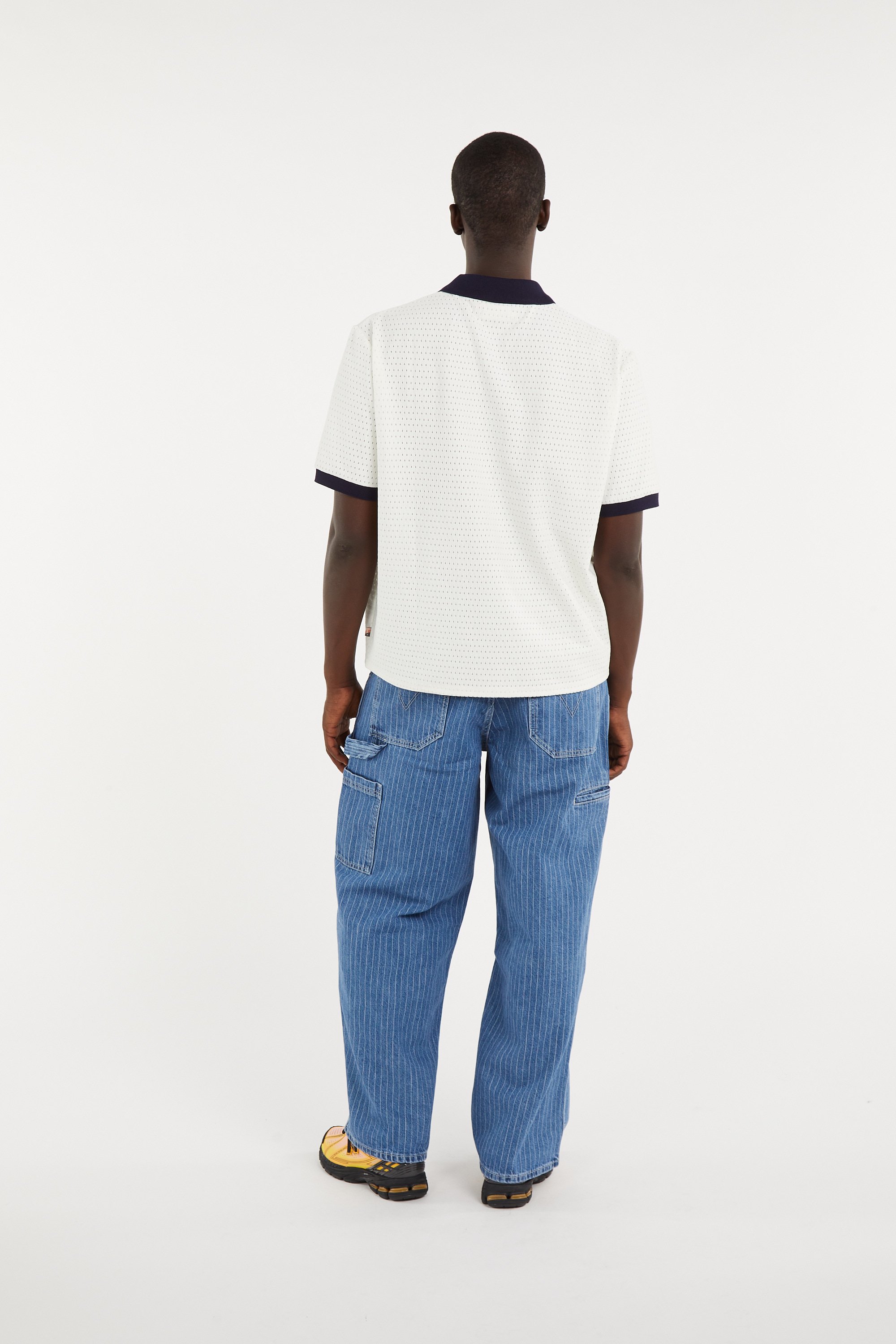 Wide-leg Striped Cotton Jeans | Blue LEVI'S Men