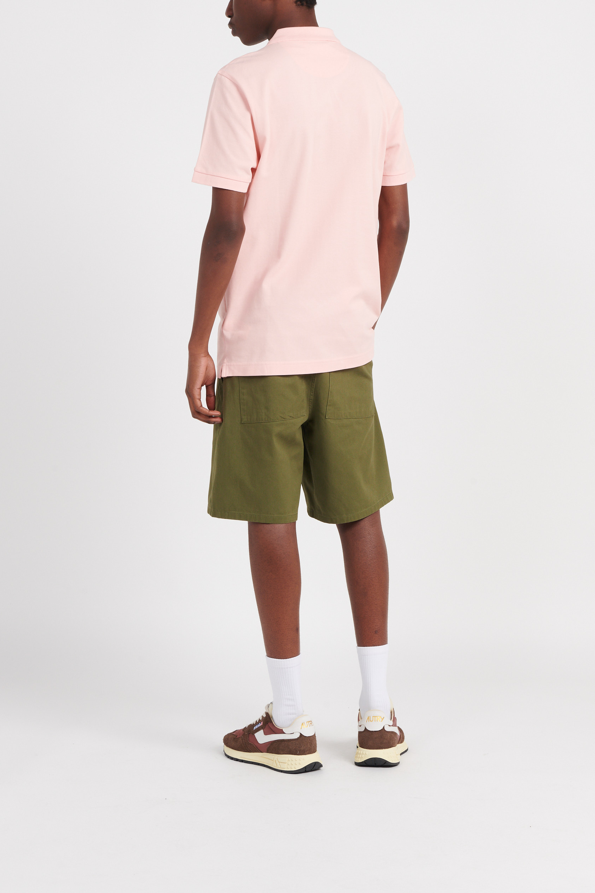 Polo à manches courtes en coton bio  | Rose FARAH Homme