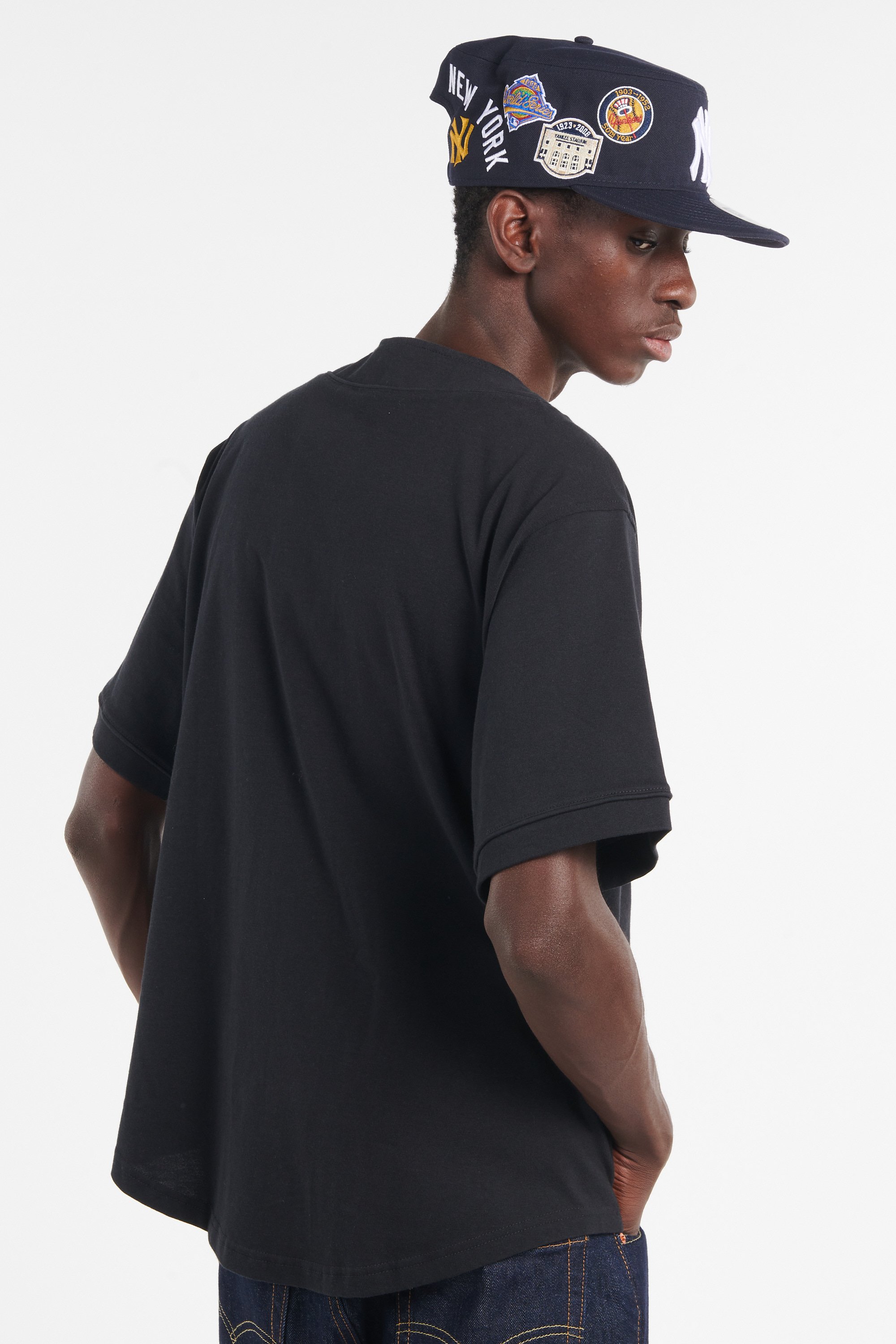 Chemise de baseball | Noir by NEW ERA Chemise de baseball Noir